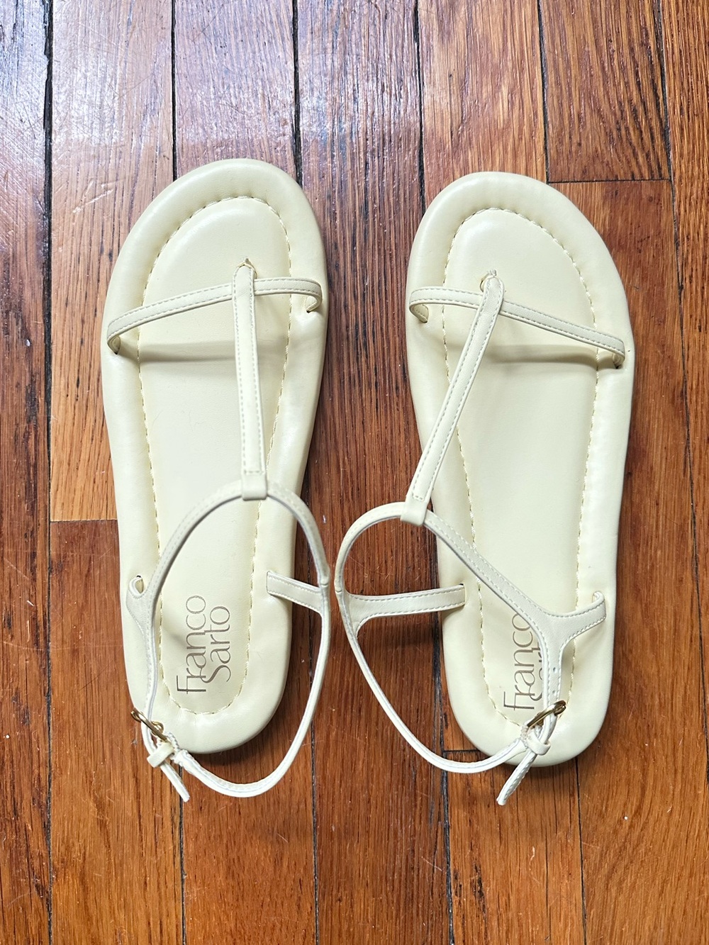 franco sarto yellow joela sandals